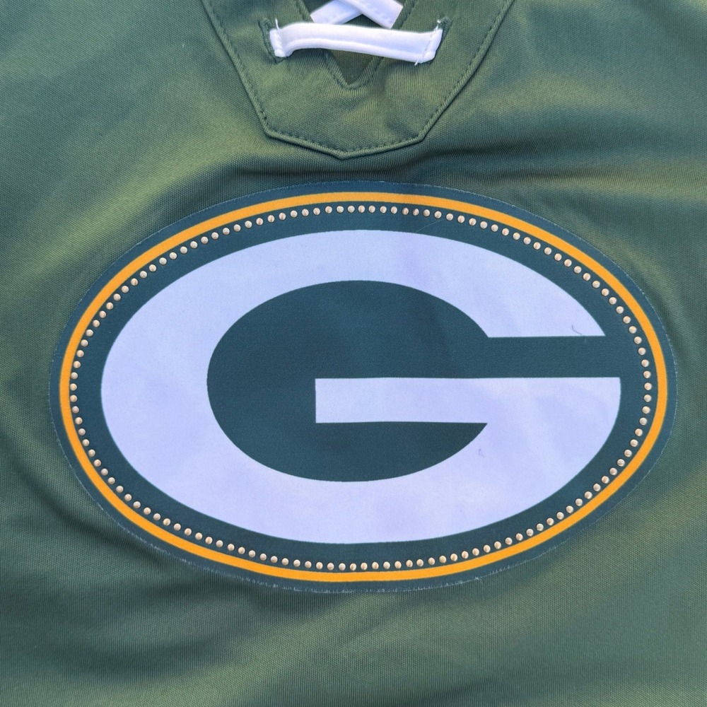 Green Bay Packers Women Size S/P CH‎ Fanatics NFL Football Jersey Lace Up - Picture 5 of 5